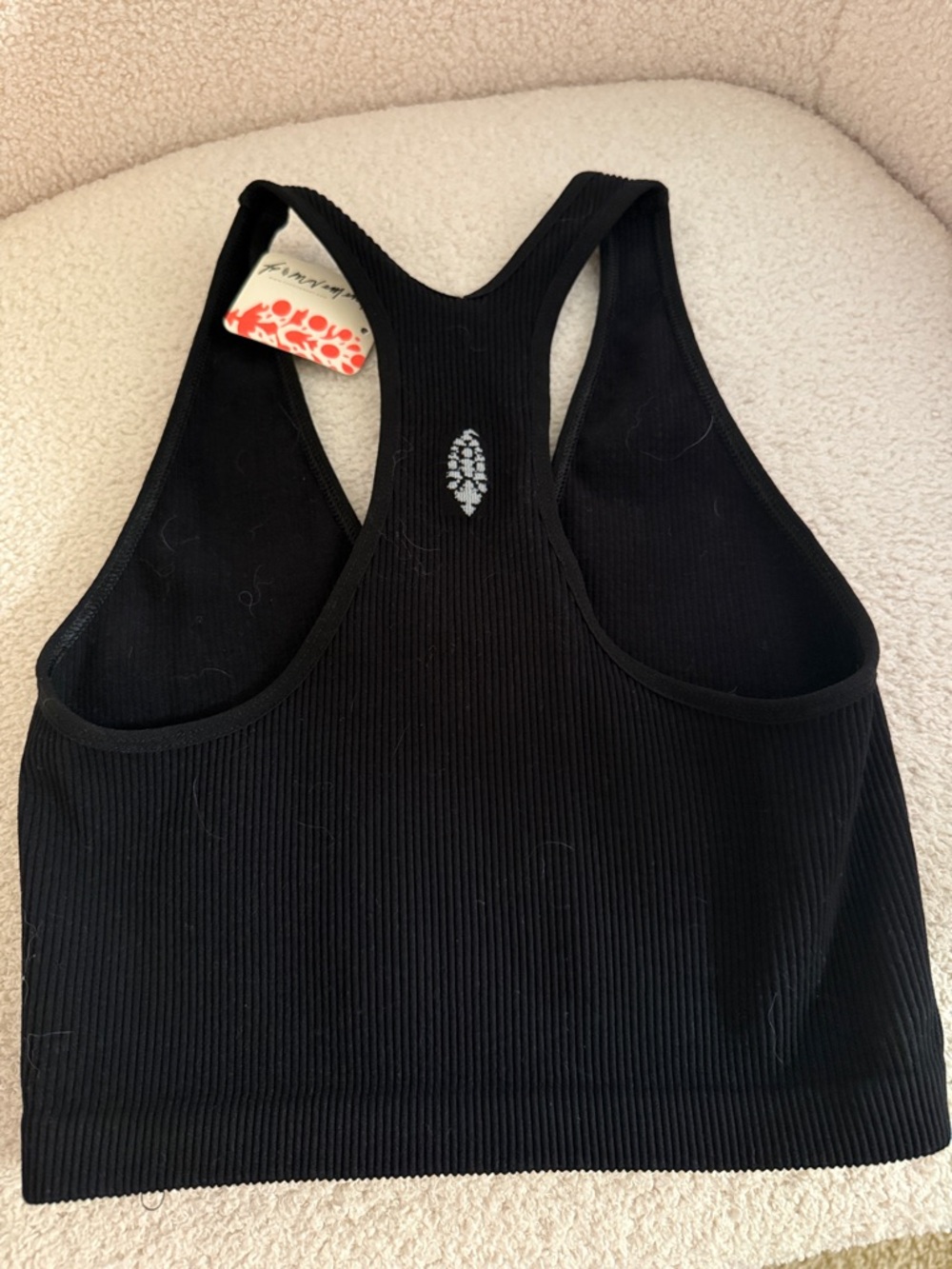 Free people FP Movement Ribbed Black Top - Picture 4 of 5